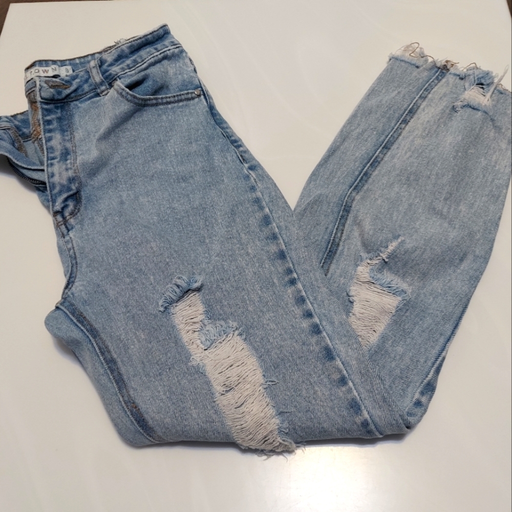 Tinseltown Distressed Mom Jeans |sz 9|